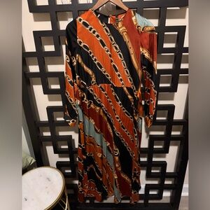 SALE!! Zara TRF Collection Long-Sleeved Midi Dress